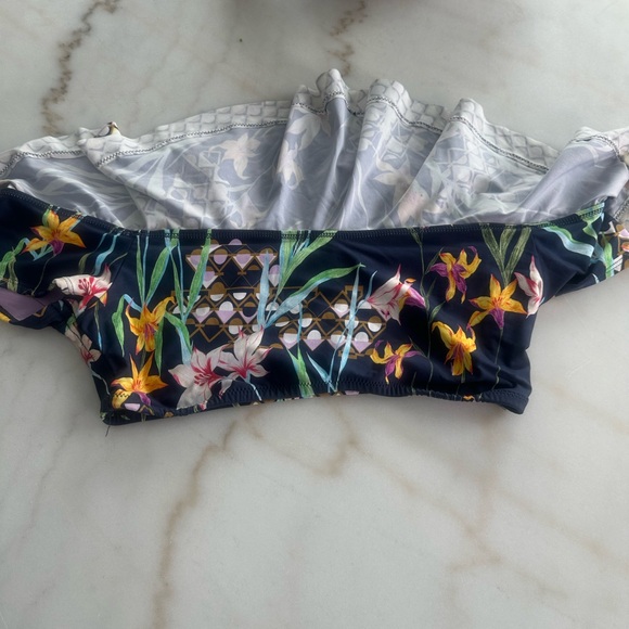 Trina Turk Fiji Floral Ruffle Bikini NWOT - Picture 3 of 6